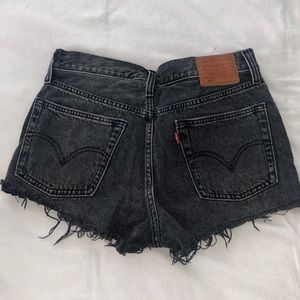Levi’s Black Wash 501 Shorts